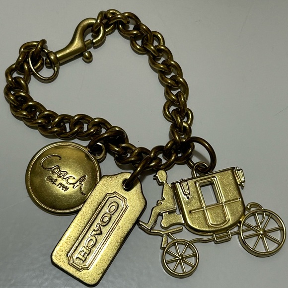 Coach Vintage Horse and Carriage Chain Charm - Picture 2 of 8